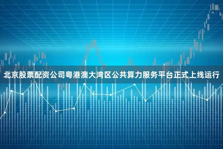 北京股票配资公司粤港澳大湾区公共算力服务平台正式上线运行